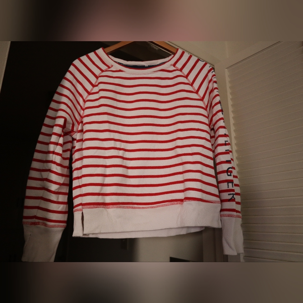 Tommy Hilfiger Sport Striped Crew Neck Sweater